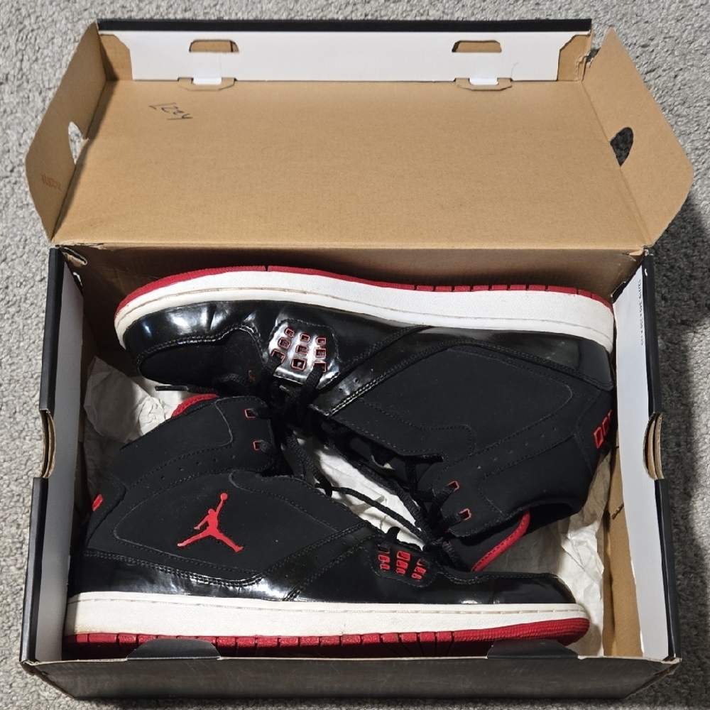 Jordan 1 Flight Black/Gym RED-WHITE